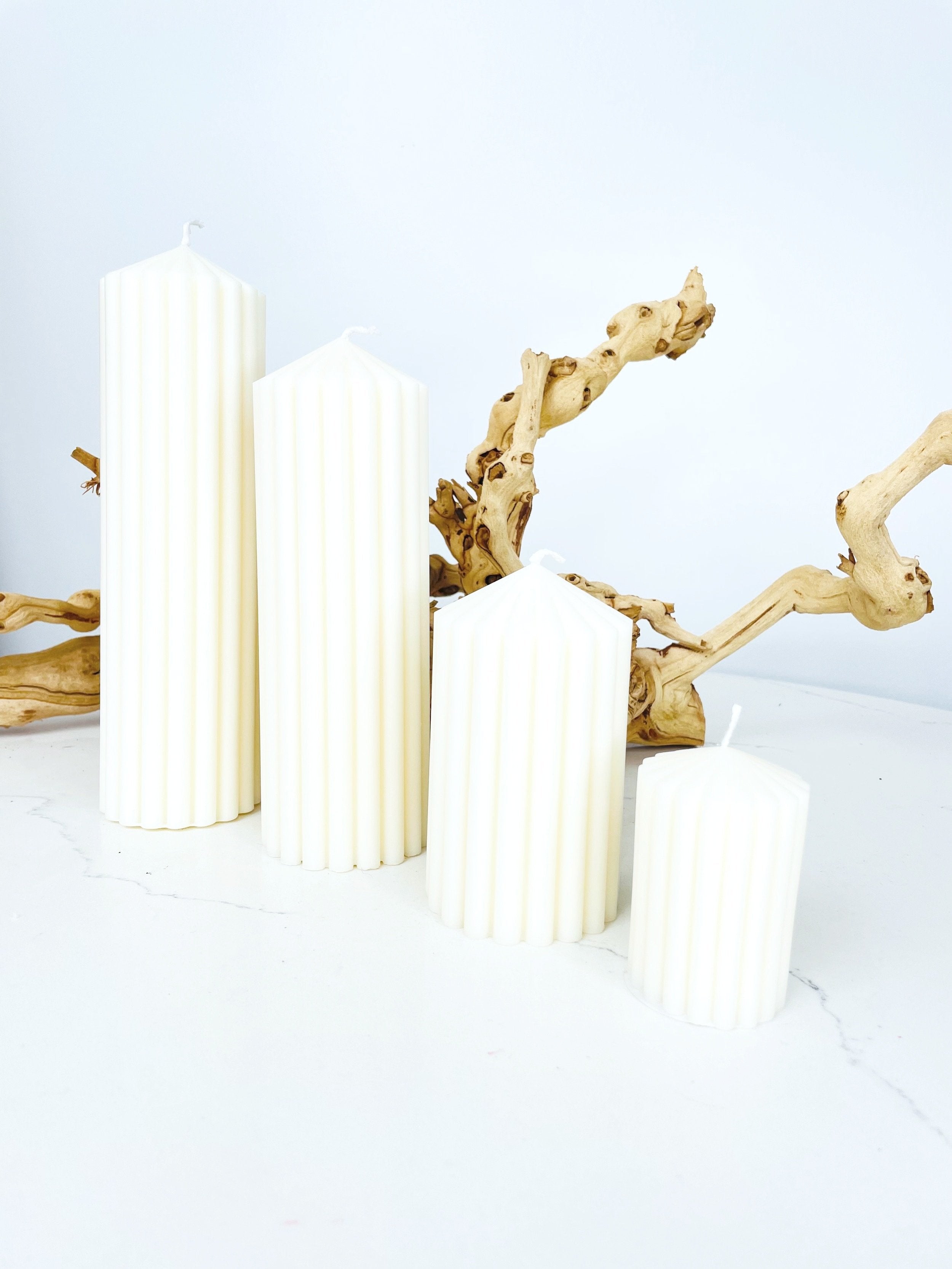 Fluted Pillar Candles